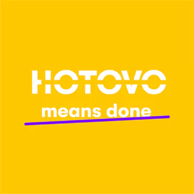 Hotovo logo yellow background