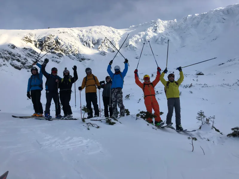 Hotovo freeride skiers
