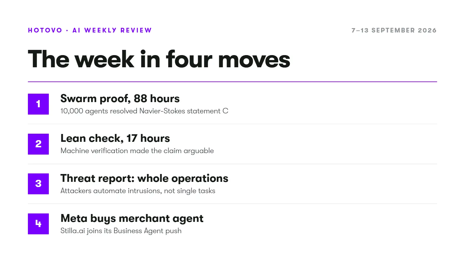 AI weekly The week in four moves Ai verification