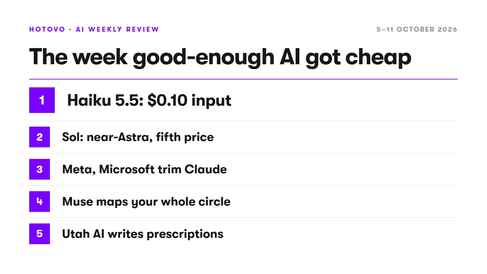 The week AI got cheap