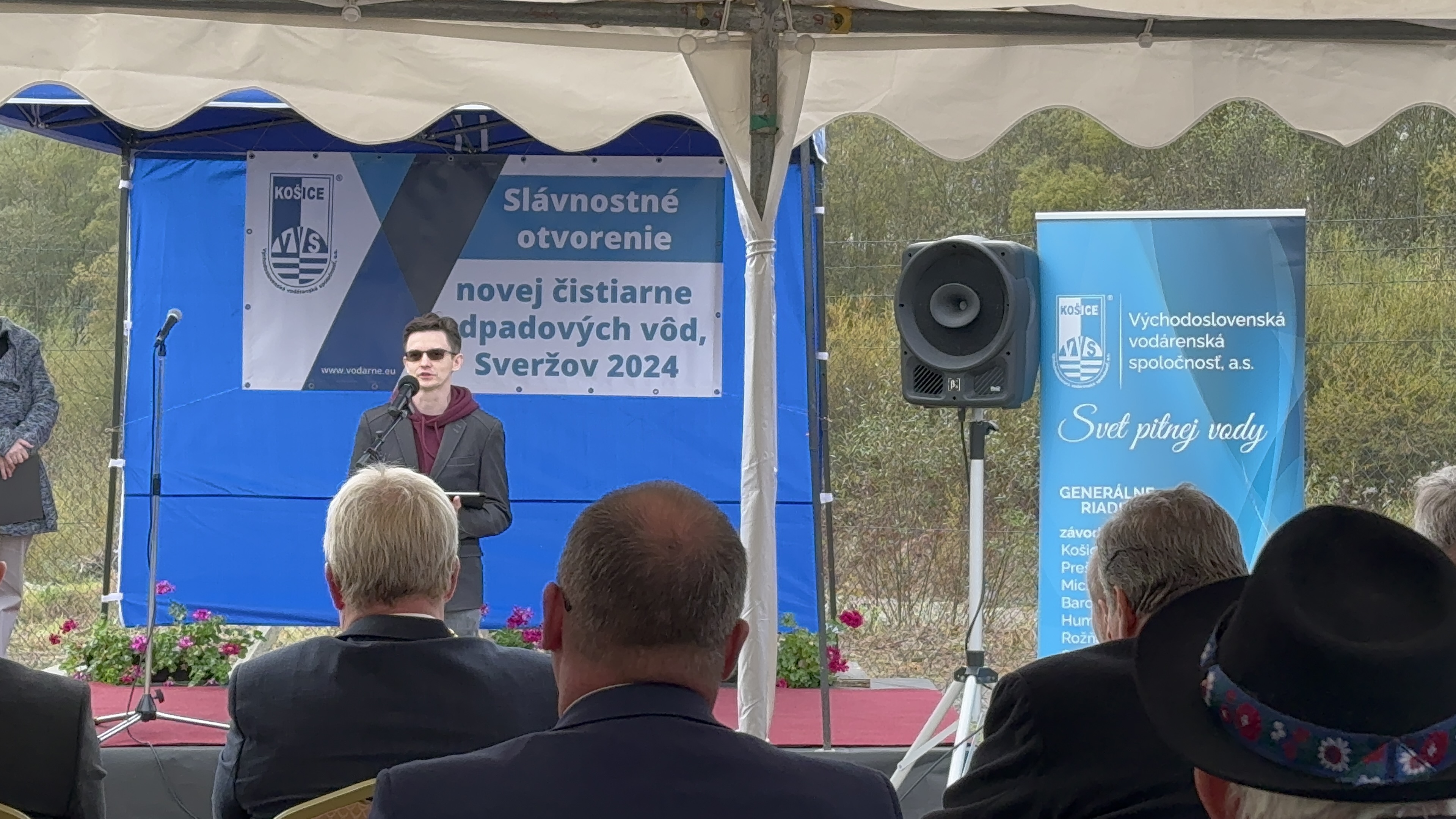 Hotovo in Sverzov at WTR wastewater treatment plant opening