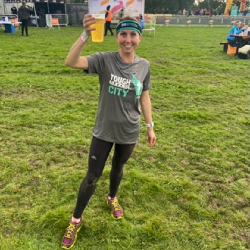 Michele Jacobs after the race